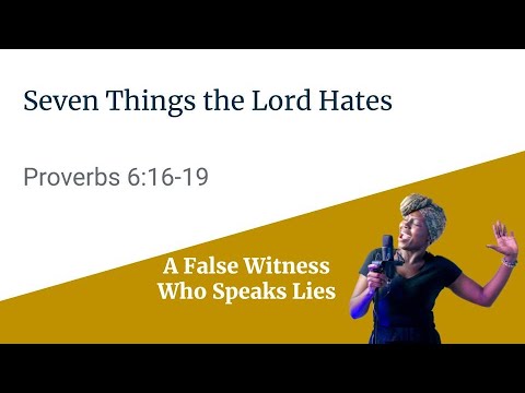 A False Witness Who Speaks Lies