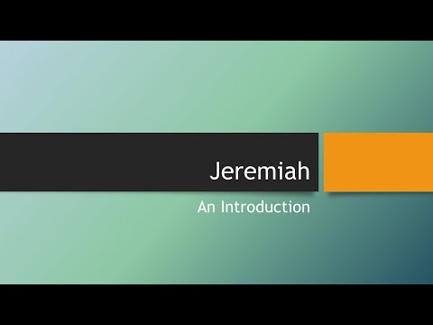 Introduction to Jeremiah
